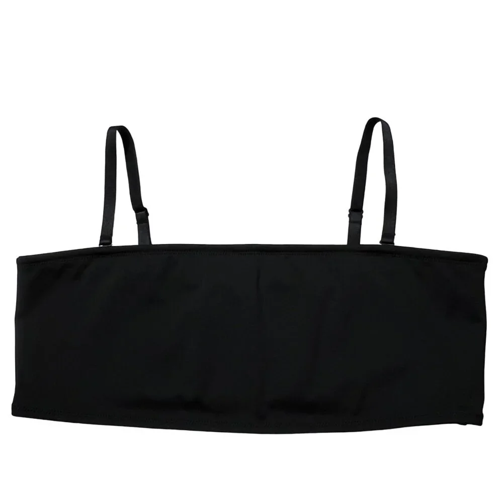 SKIMS Shaping Swim Bandeau Top‎ Lot 2 Onyx Sienna Womens 3X